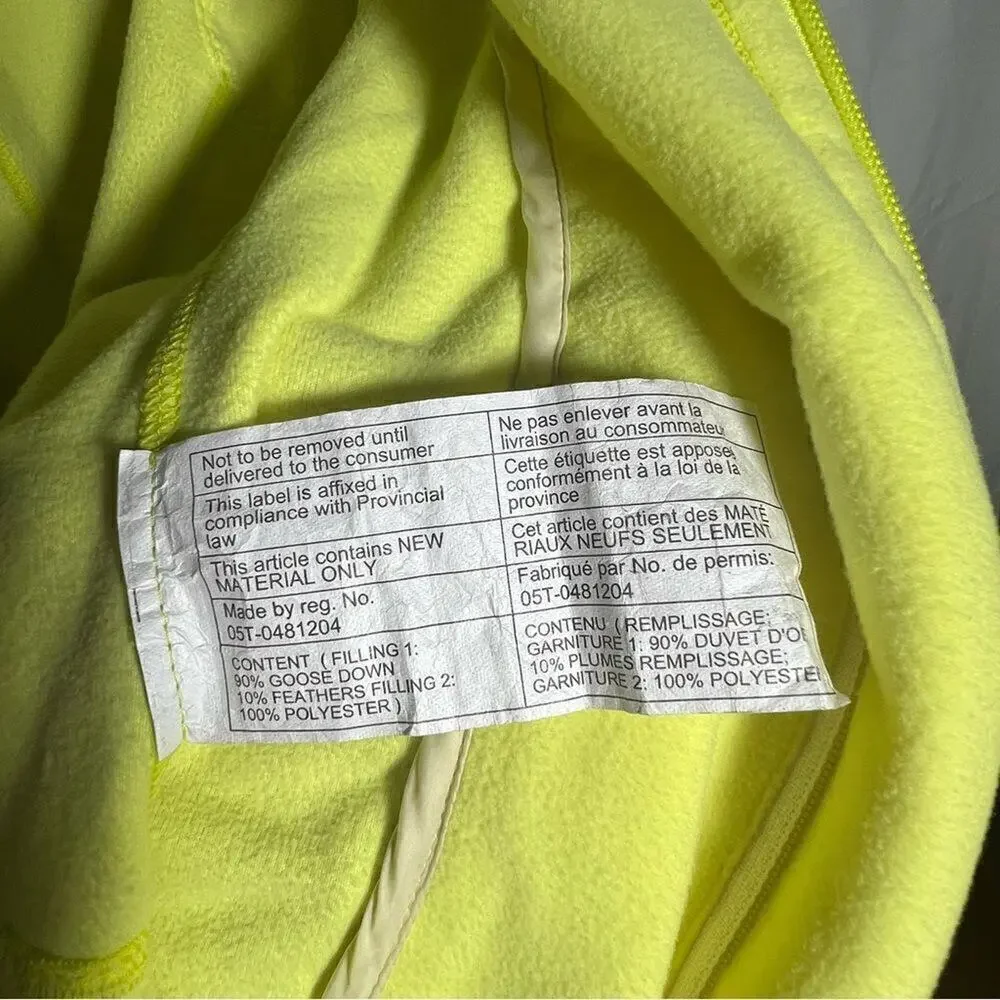 Lululemon Run Bundle Up Jacket without Luxechange Hood Clarity Yellow 6‎